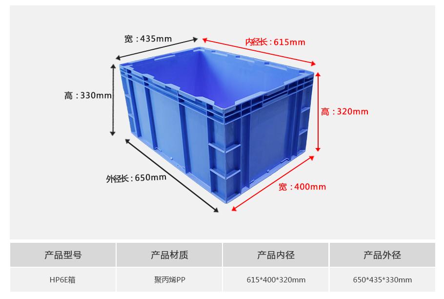 軒盛塑業HP6E塑料物流箱